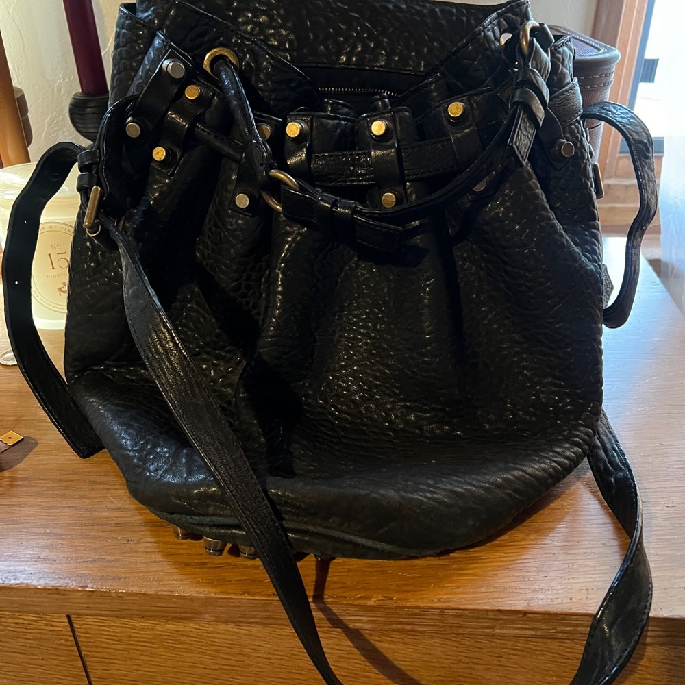 Alexander Wang Black Leather bucket bag